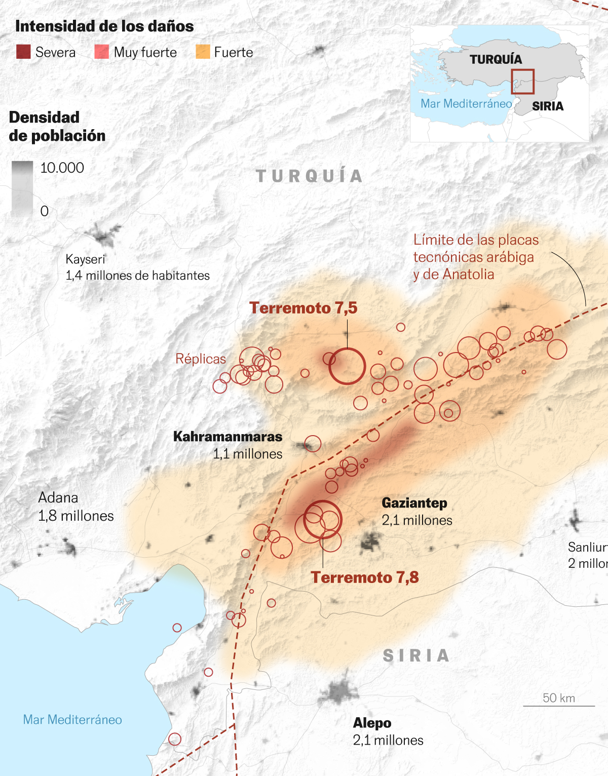 Terremoto en Turquía y Siria